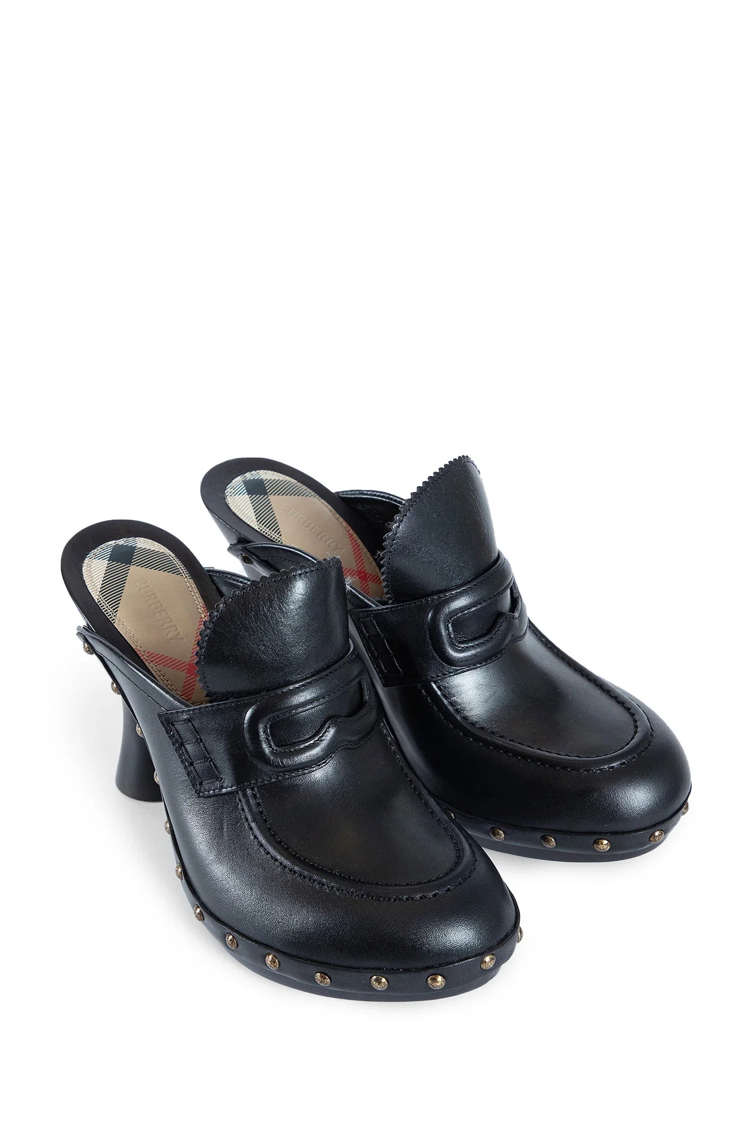 BURBERRY WOMAN BLACK MULES - Antonioli.eu