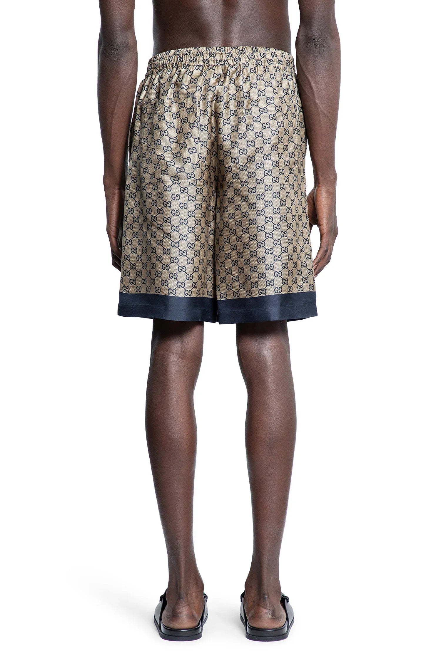 Printed GG Silk Twill Shorts - Antonioli.eu