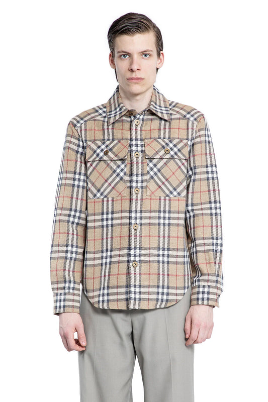 Oversized Fit Check Cotton Linen Shirt - Antonioli.eu