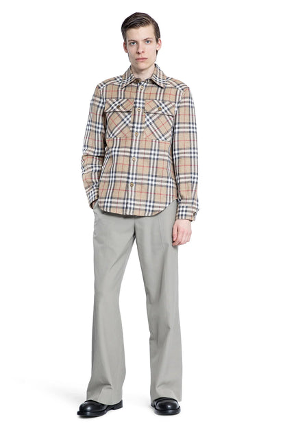 Oversized Fit Check Cotton Linen Shirt - Antonioli.eu