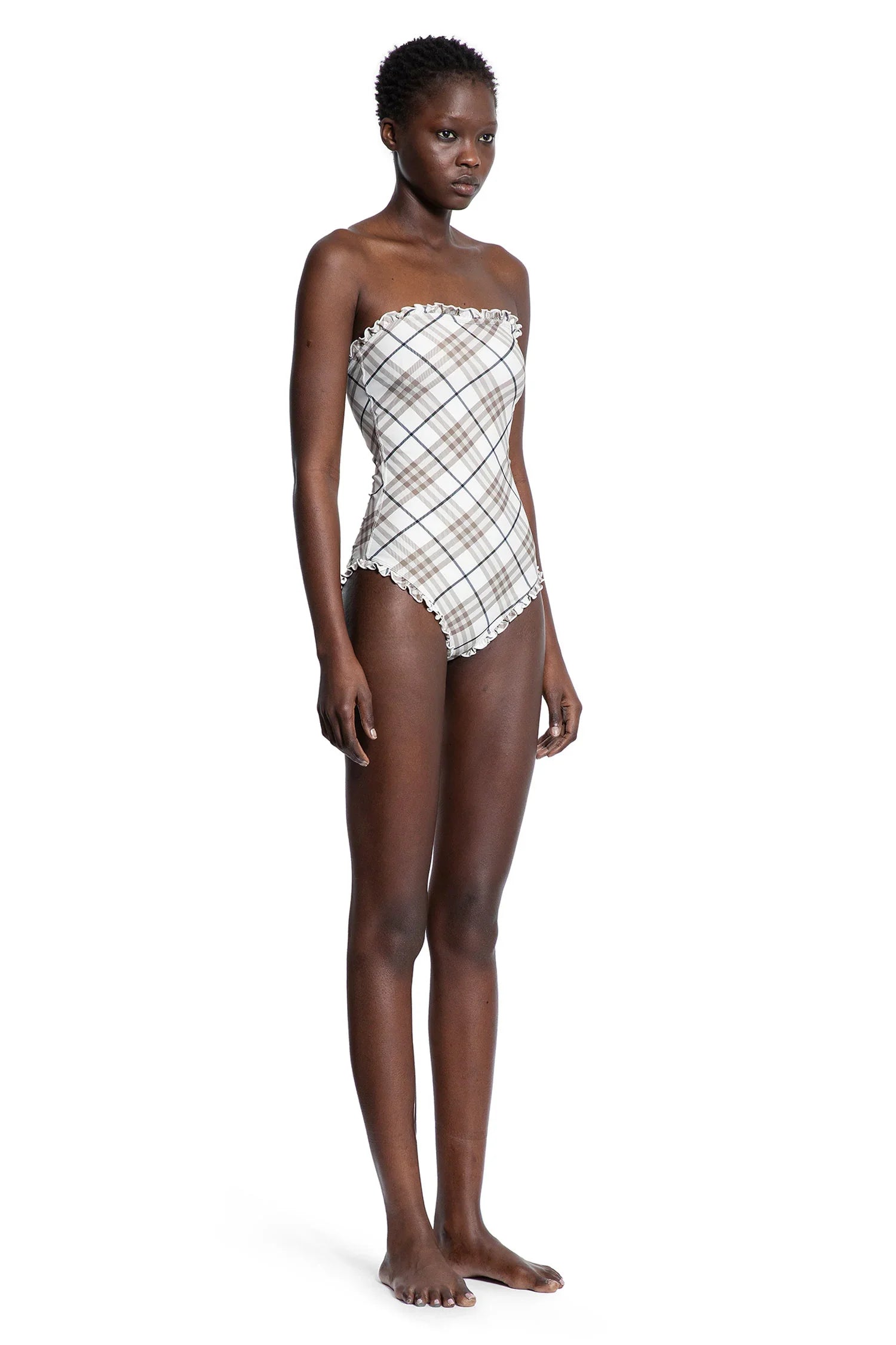 Frilled check Swimsuit - Antonioli.eu