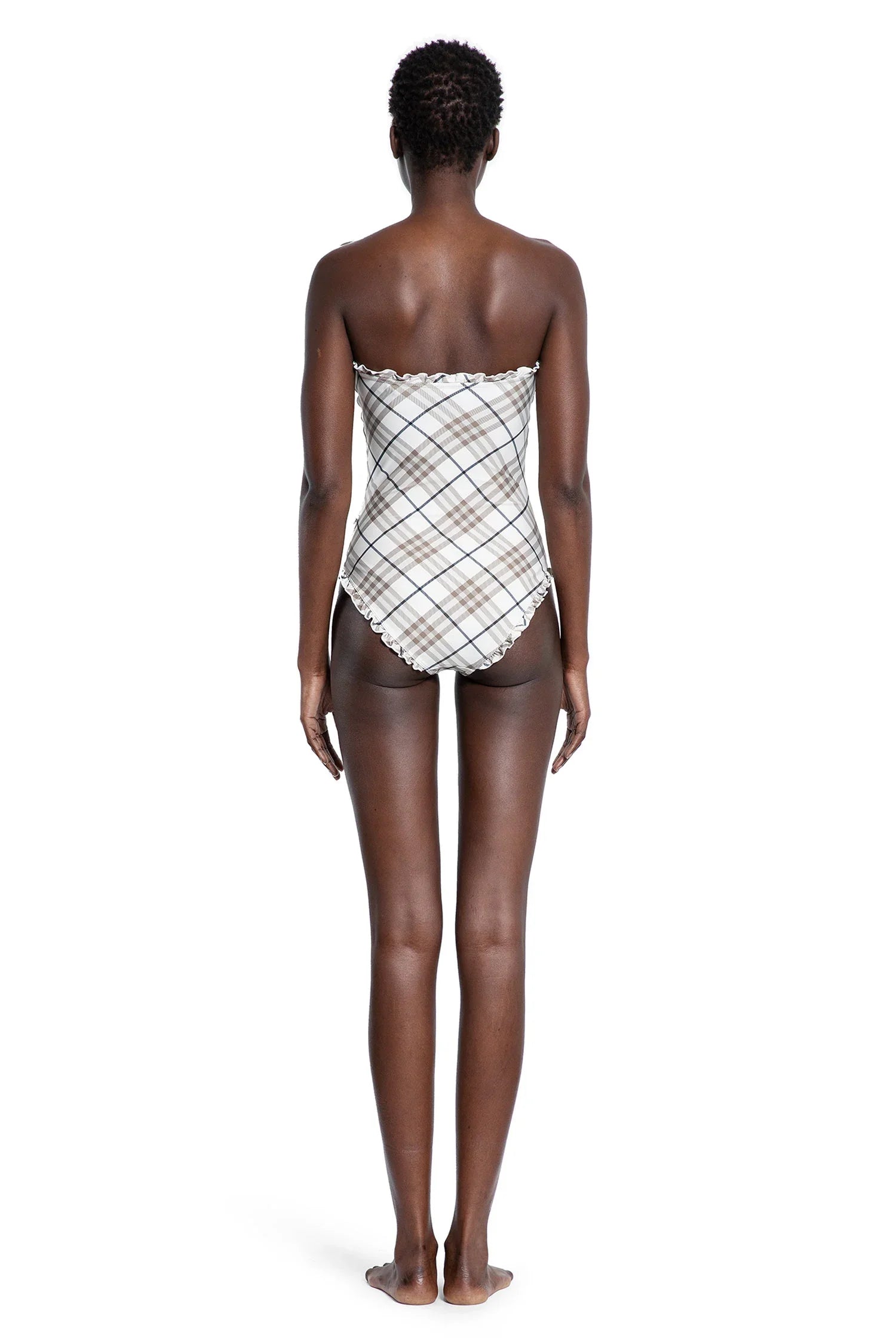 Frilled check Swimsuit - Antonioli.eu
