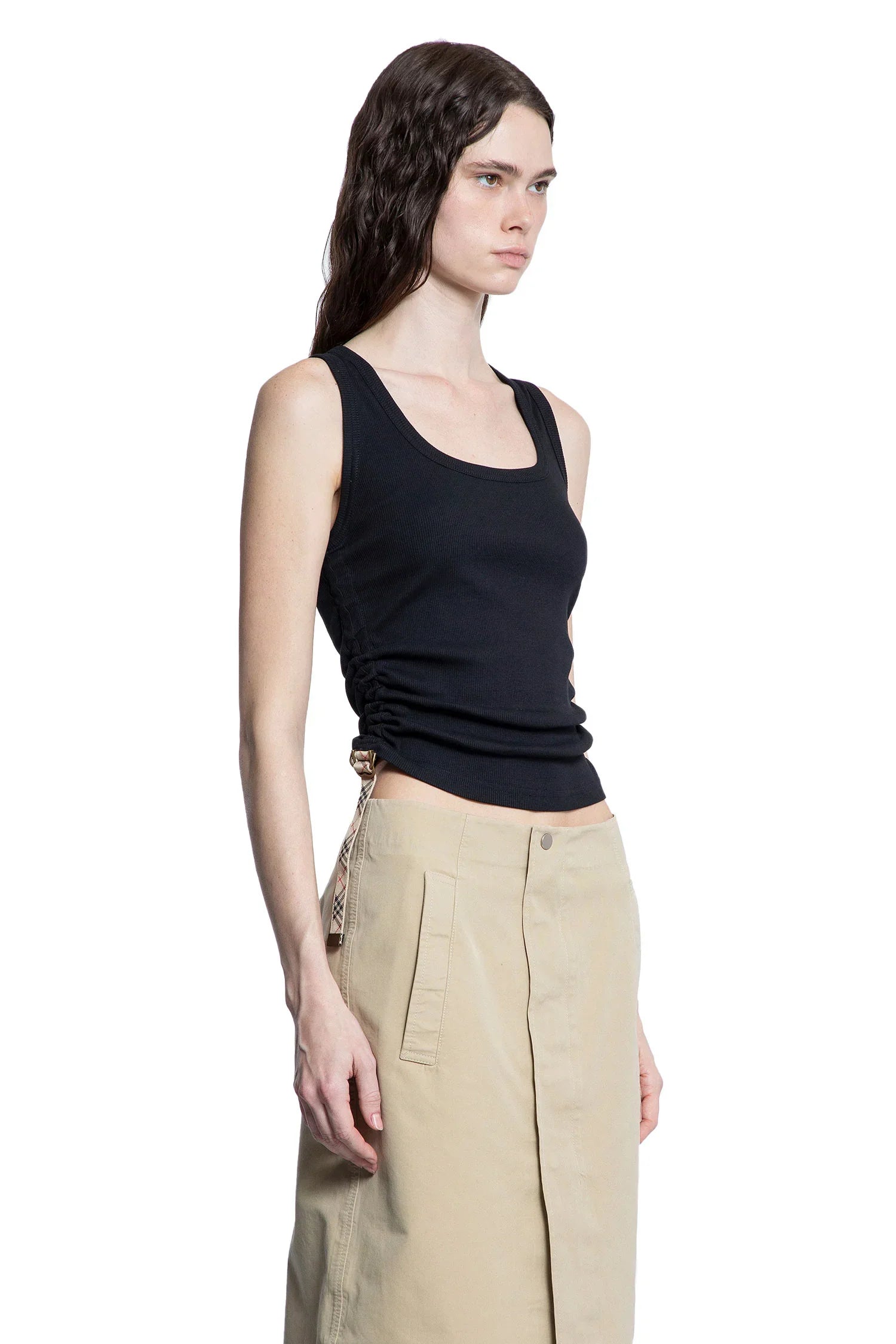BURBERRY WOMAN BLACK T-SHIRTS & TANK TOPS - Antonioli.eu
