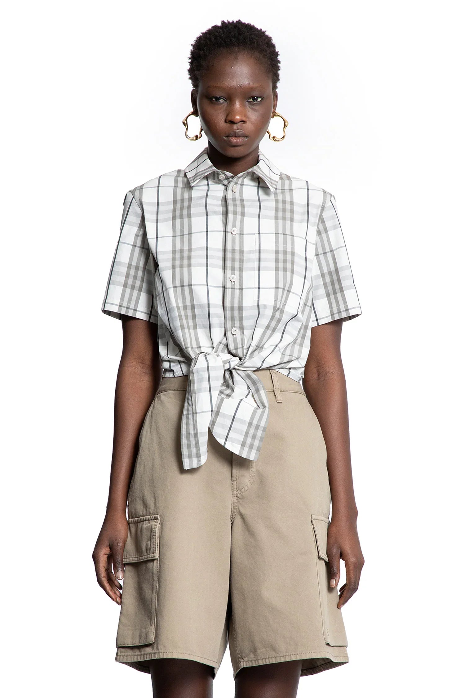 BURBERRY WOMAN GREY SHIRTS - Antonioli.eu