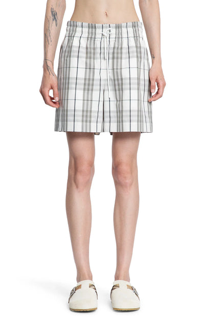 BURBERRY WOMAN OFF-WHITE SHORTS - Antonioli.eu