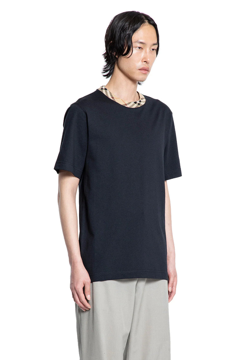 Check Trim Cotton T-shirt - Antonioli.eu
