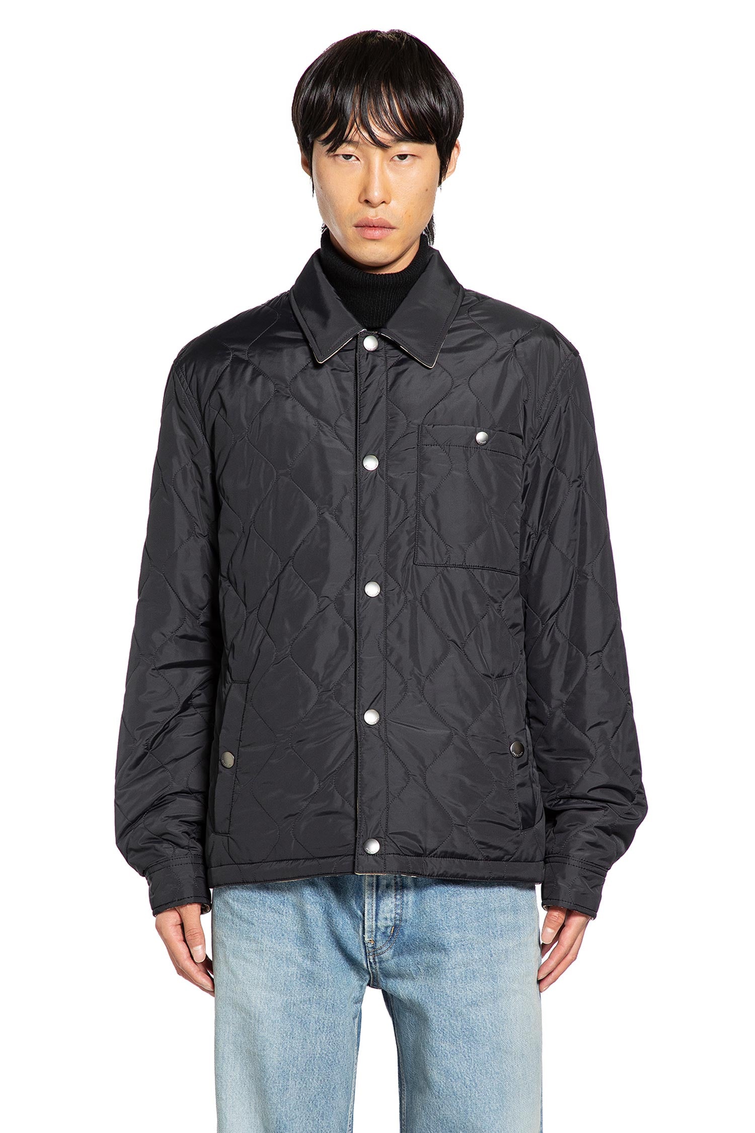 Reversible Quilted Nylon Overshirt