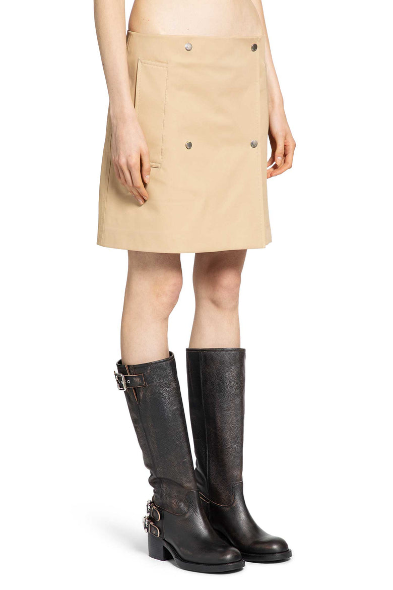 BURBERRY WOMAN BEIGE SKIRTS