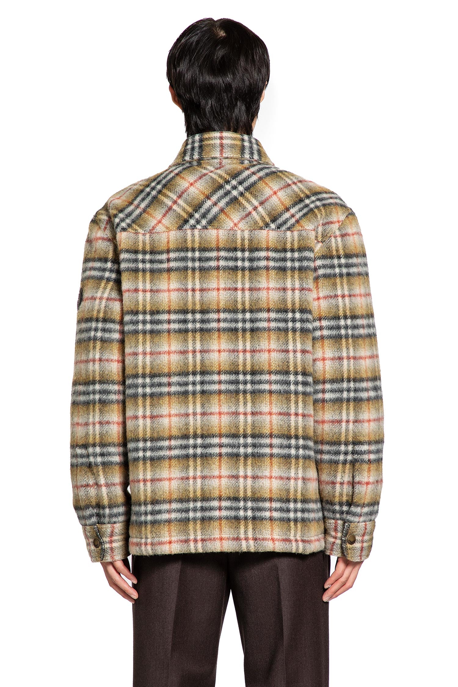 Check Wool Reversible Overshirt