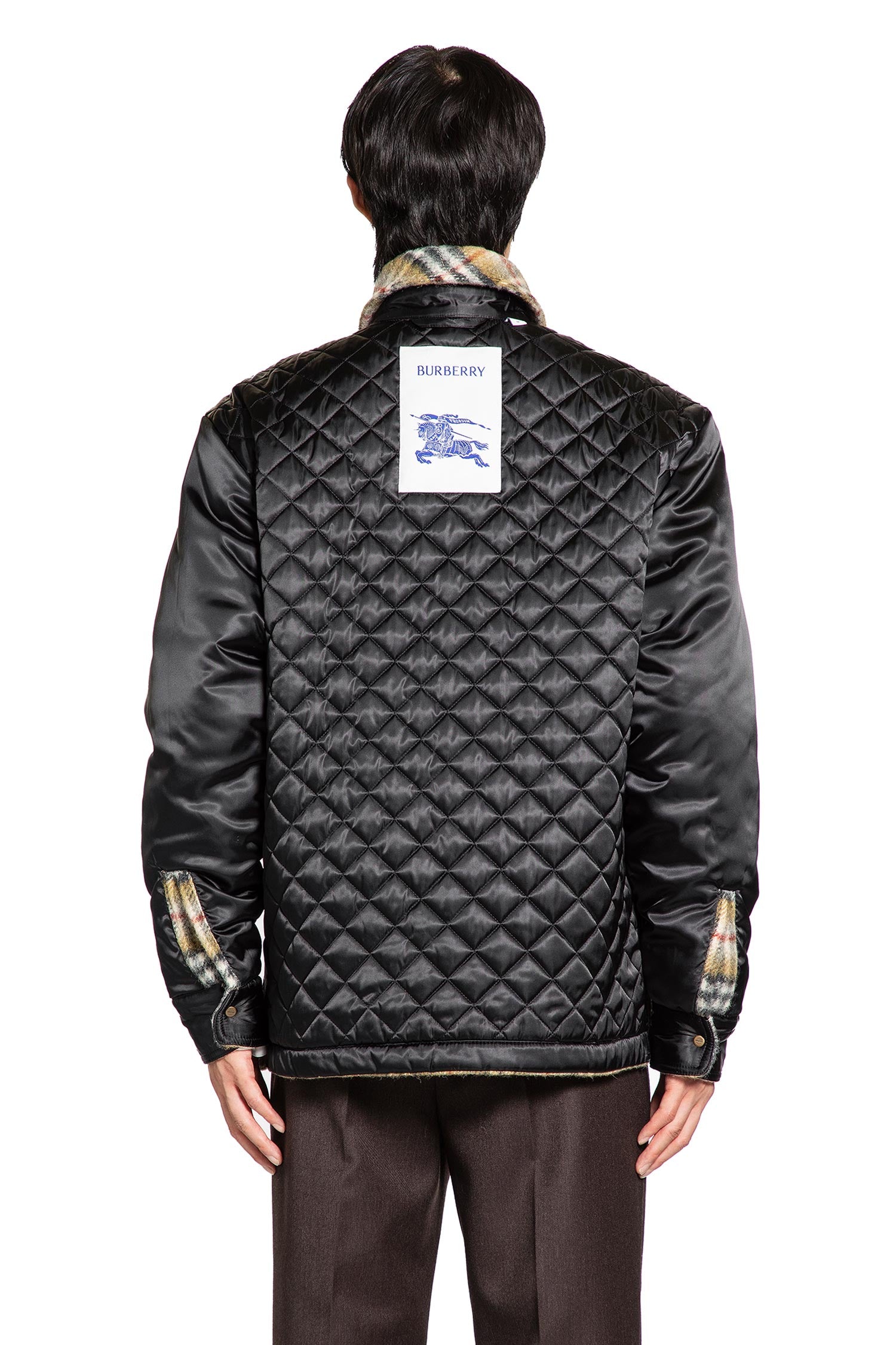Check Wool Reversible Overshirt