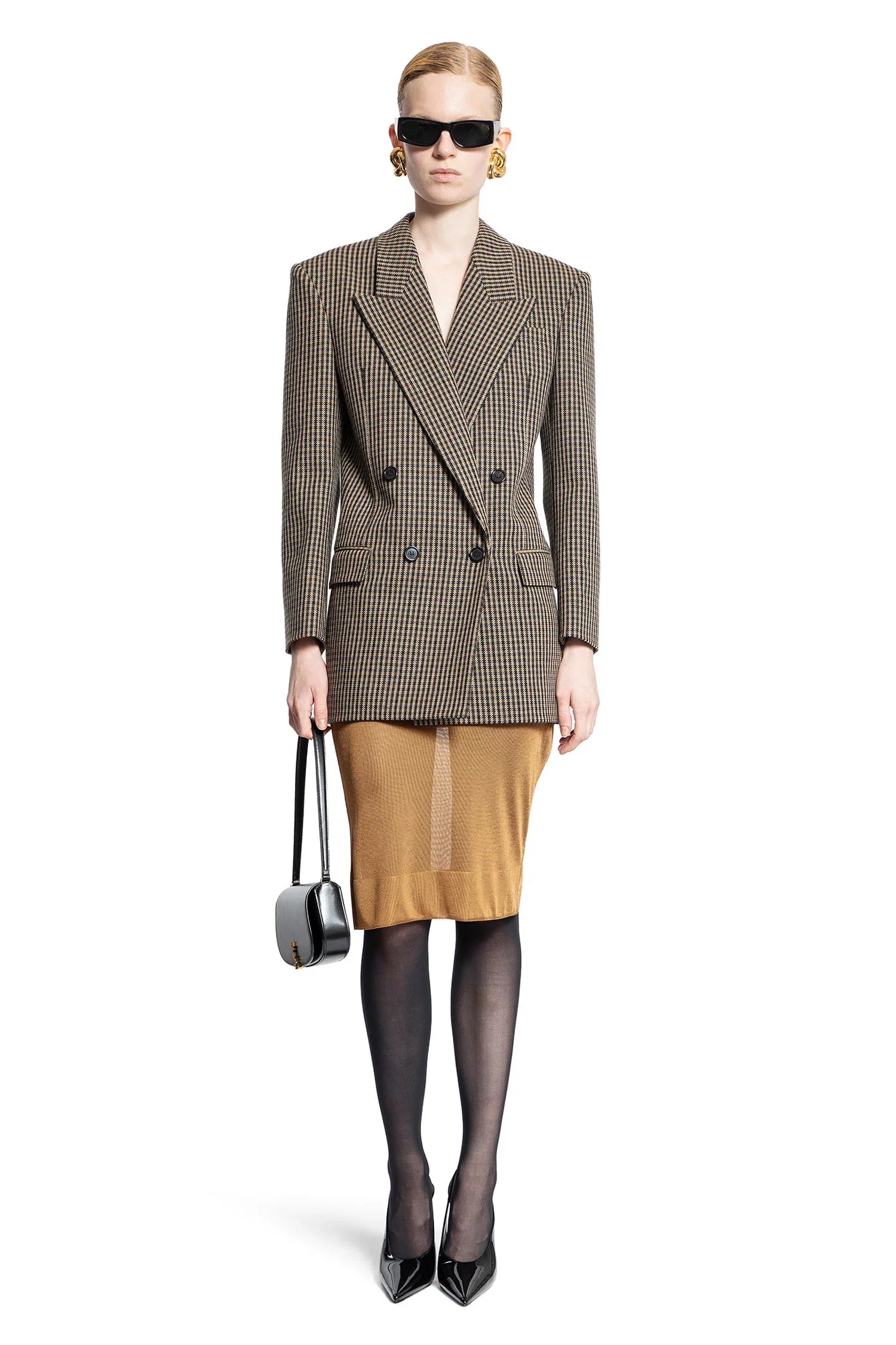 SAINT LAURENT WOMAN BROWN SKIRTS - Antonioli.eu