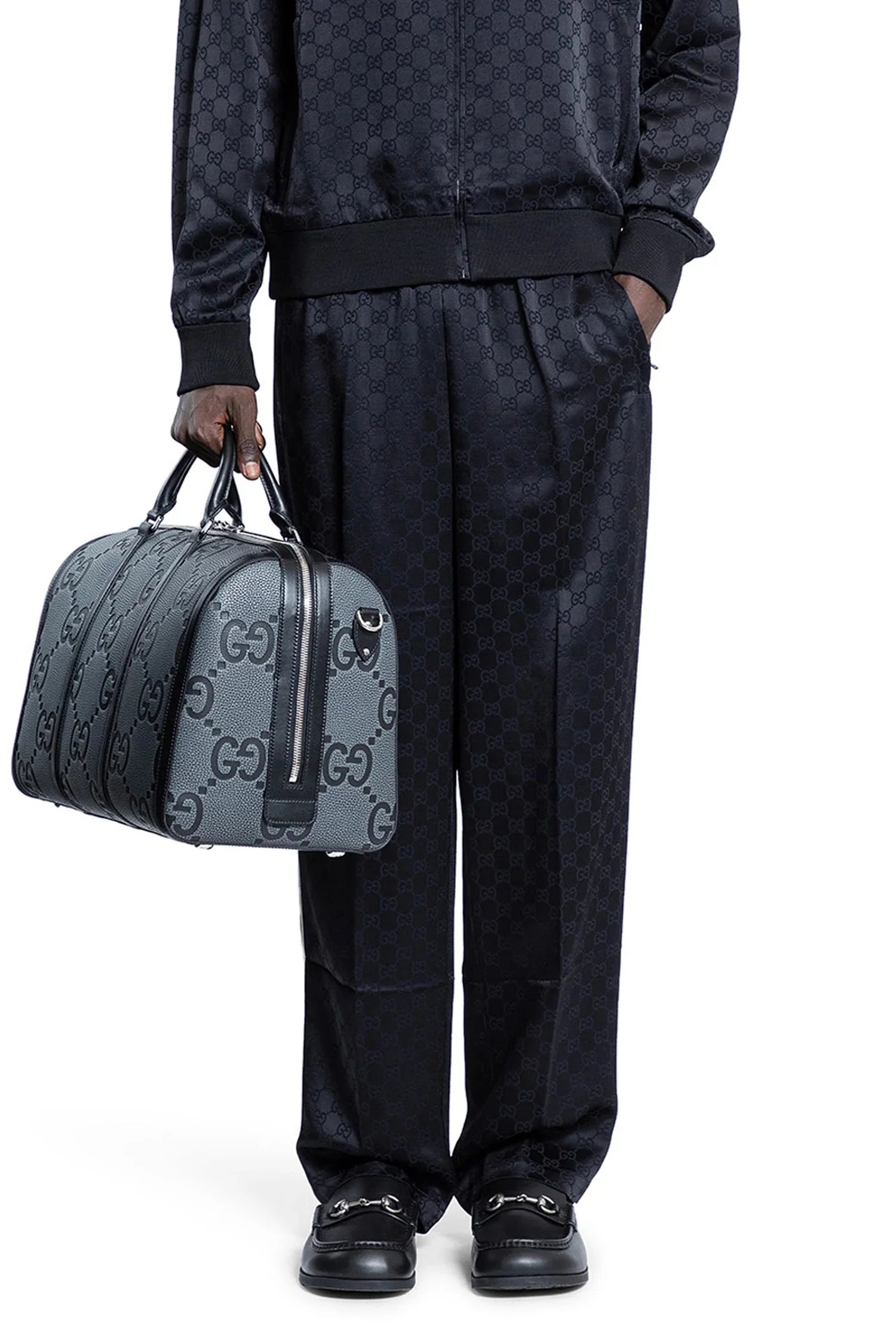 GG Satin Jogging Pants - Antonioli.eu
