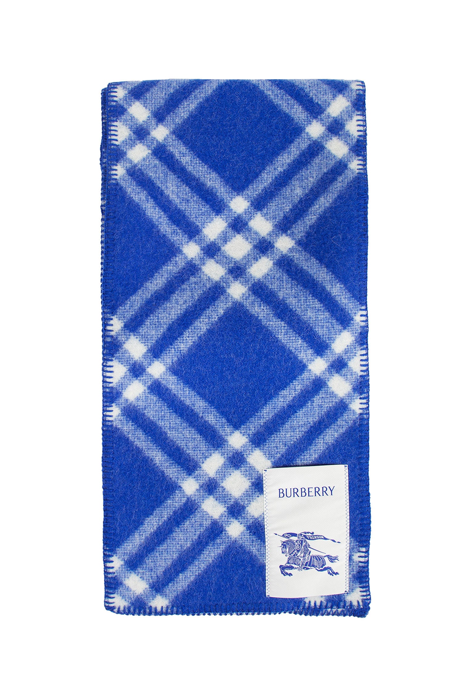 Check Wool Hooded Scarf