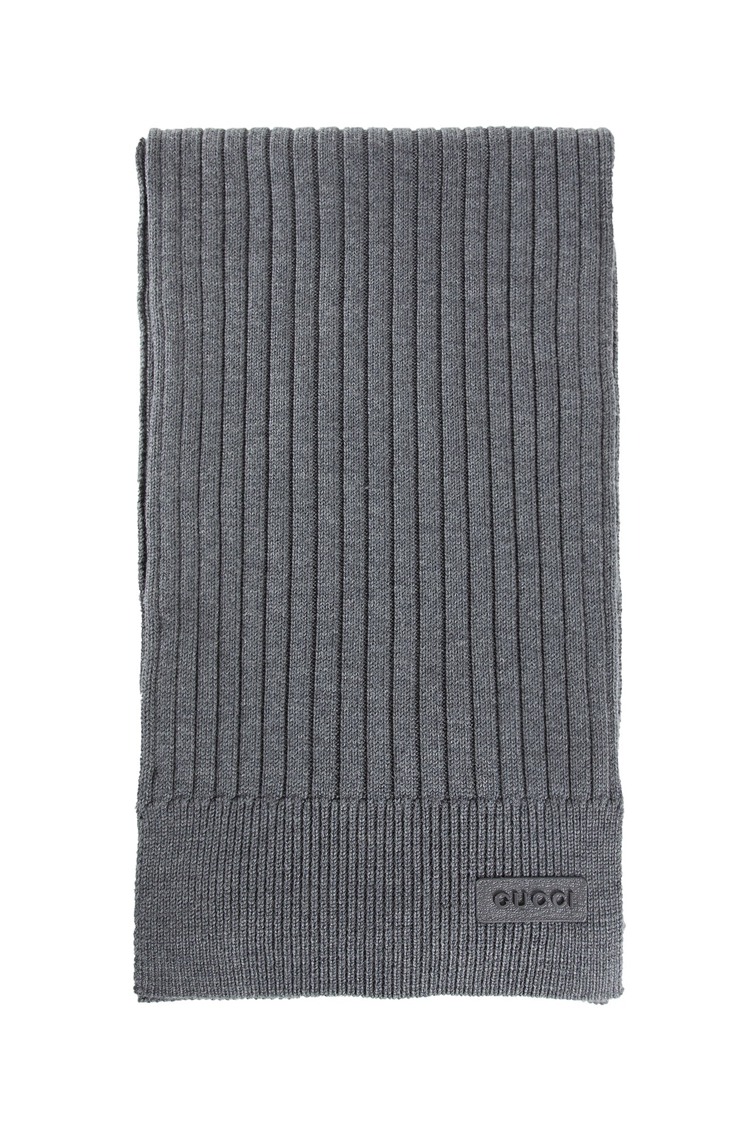 Rib Knit Wool Scarf - Antonioli.eu