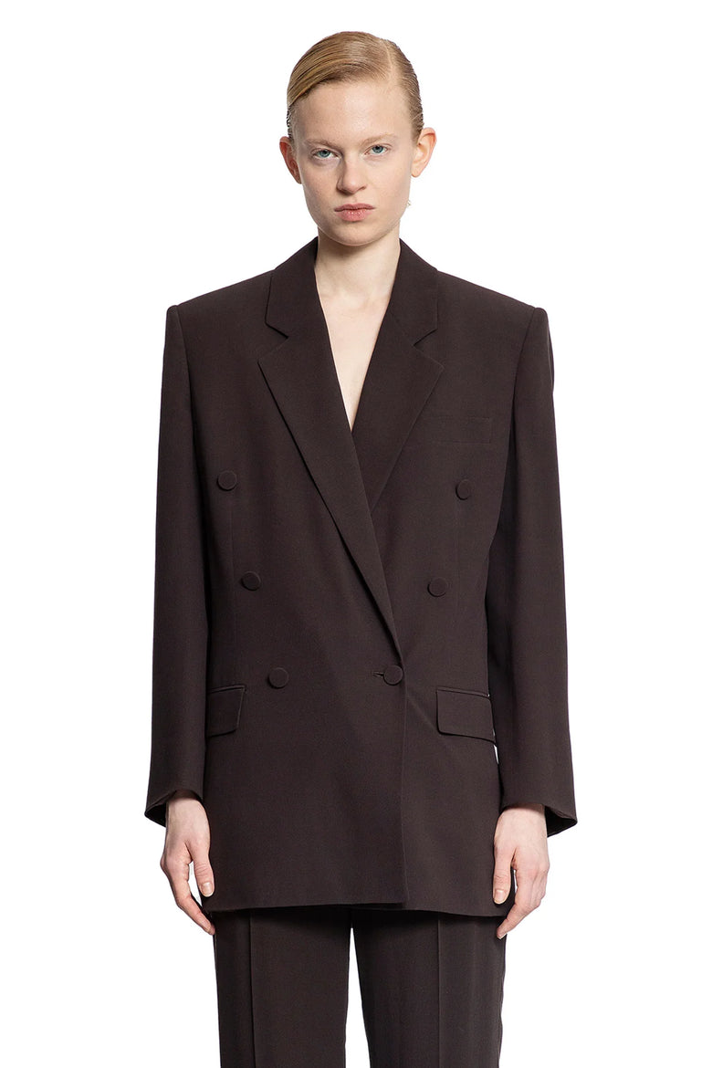 SAINT LAURENT WOMAN BROWN BLAZERS - Antonioli.eu