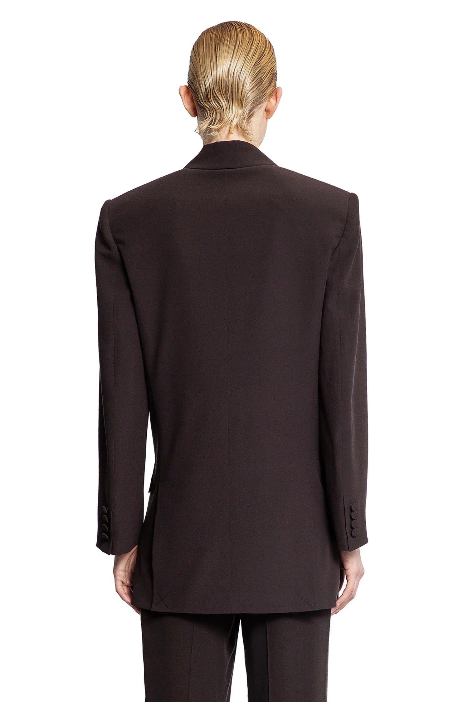 SAINT LAURENT WOMAN BROWN BLAZERS - Antonioli.eu