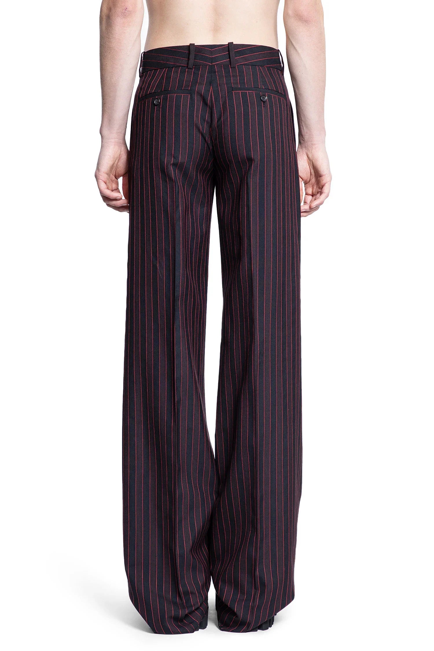 Shadow Stripe Tailored Trousers - Antonioli.eu