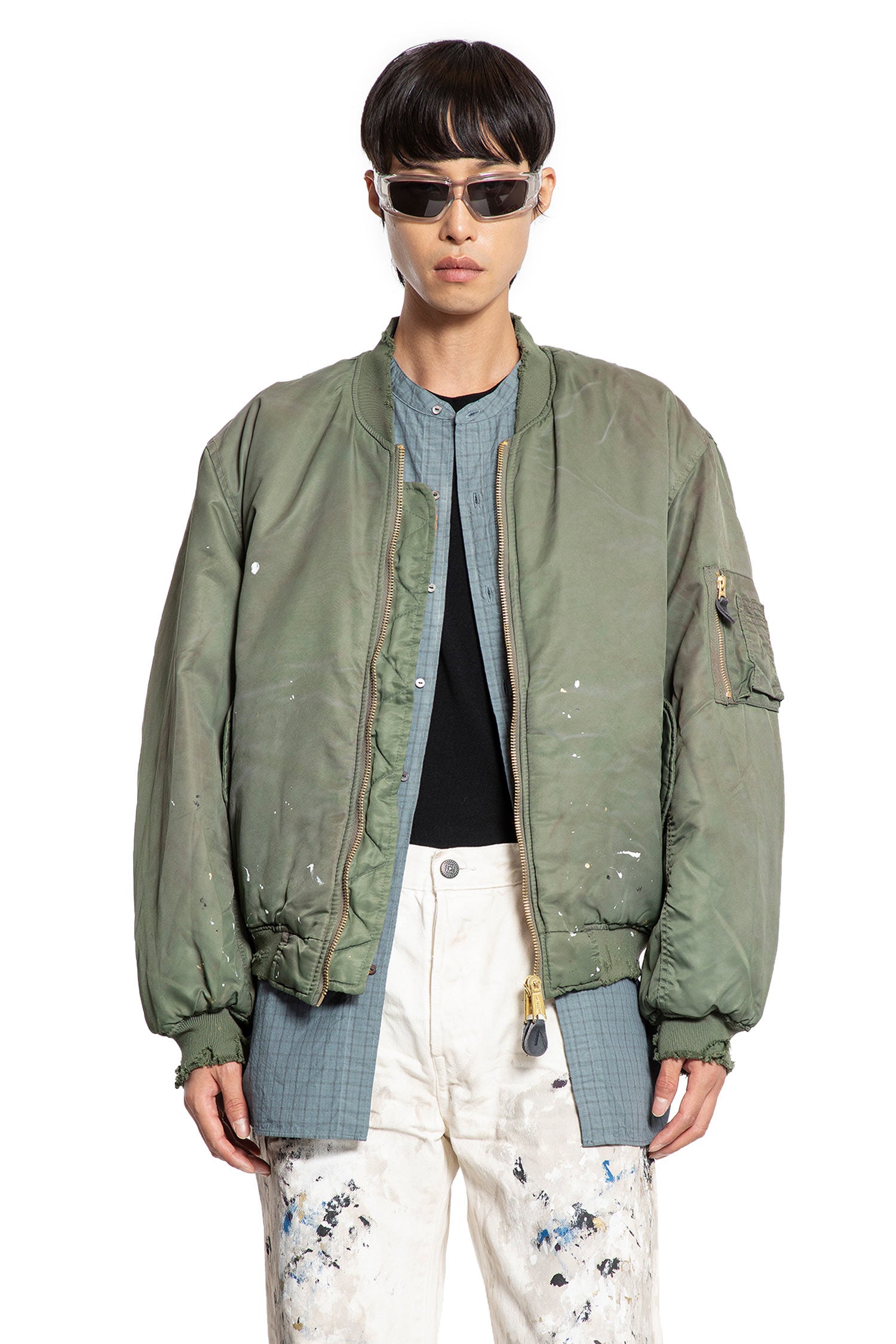 Kaiga Washed Nylon Bomber - Antonioli.eu