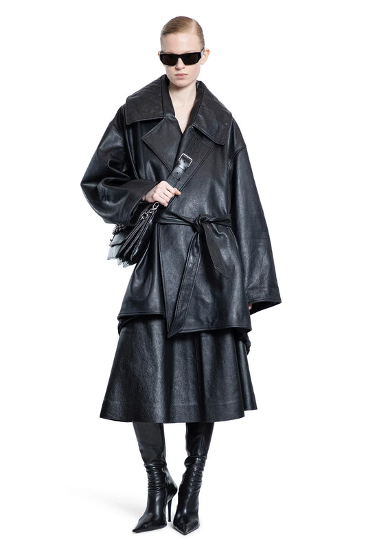 High-Collar Leather Jacket - Antonioli.eu