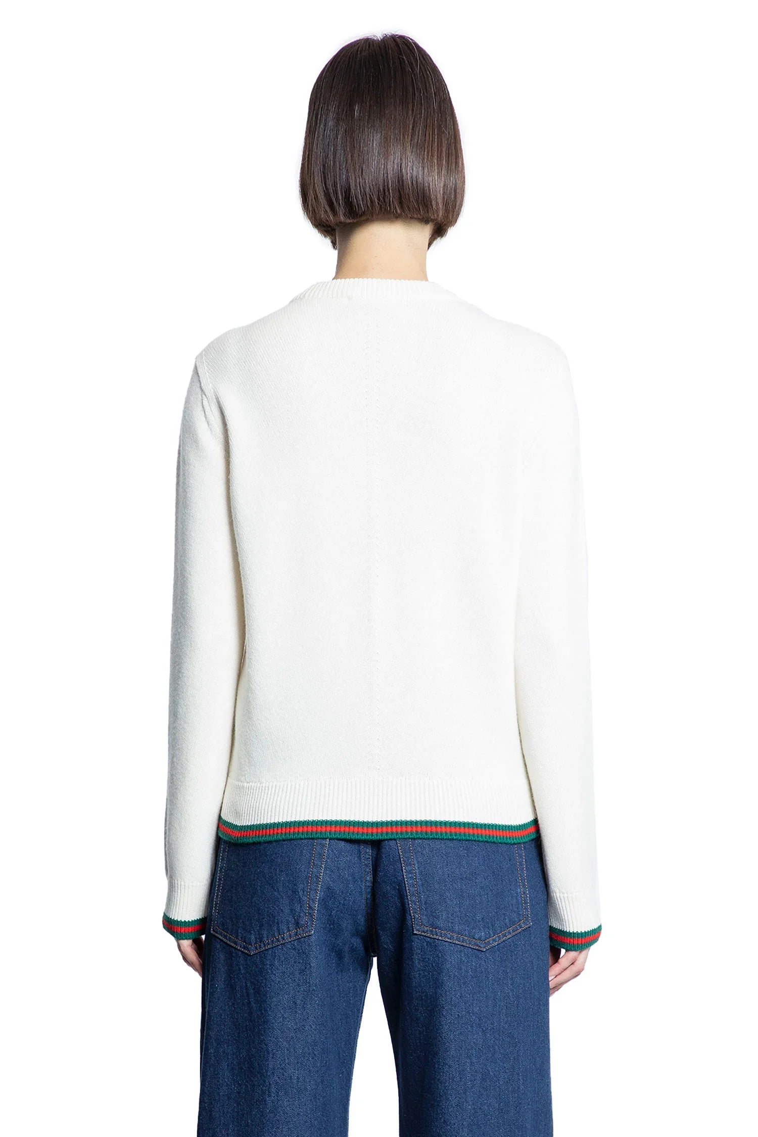 Wool Cashmere Web Sweater - Antonioli.eu