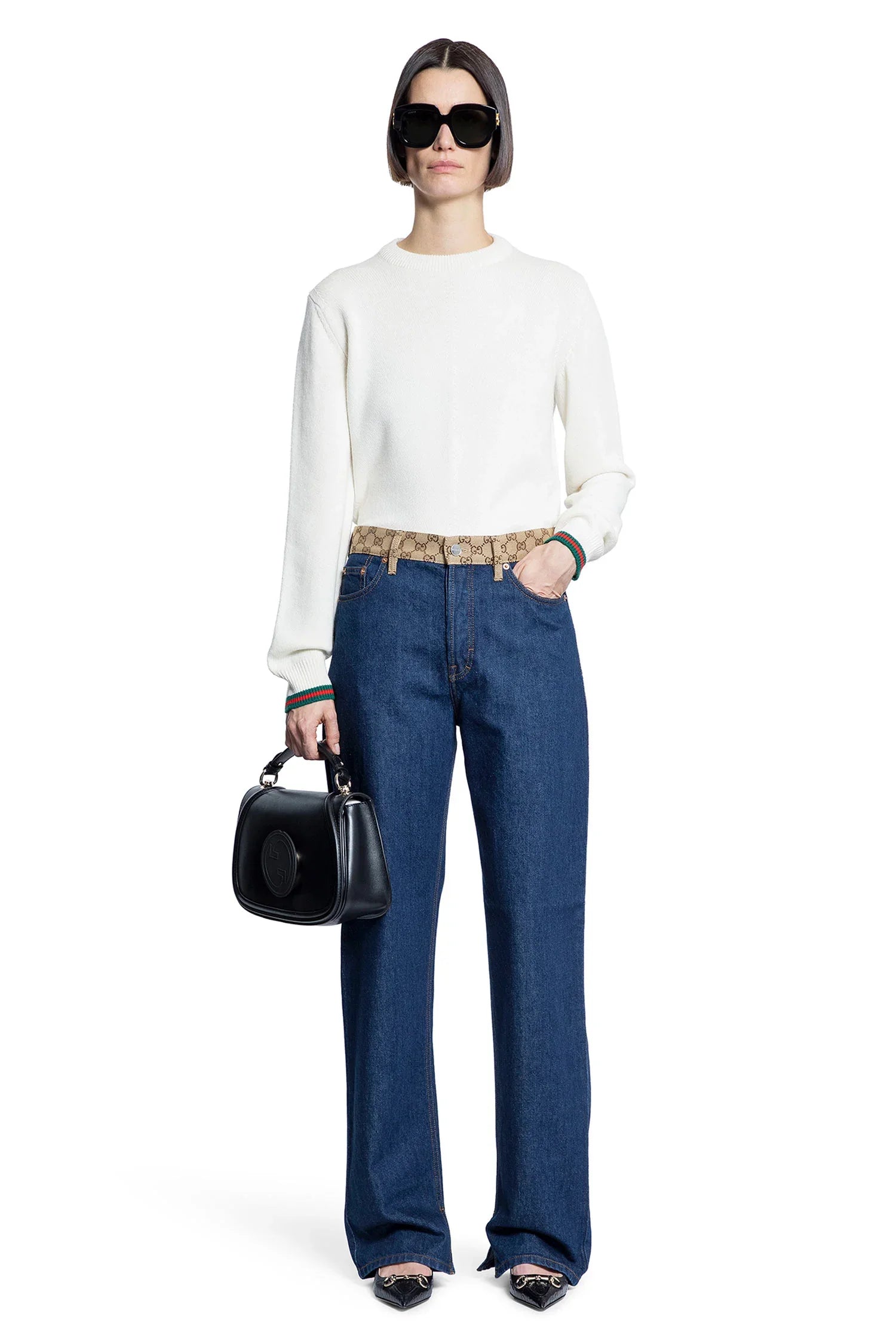 Wool Cashmere Web Sweater - Antonioli.eu
