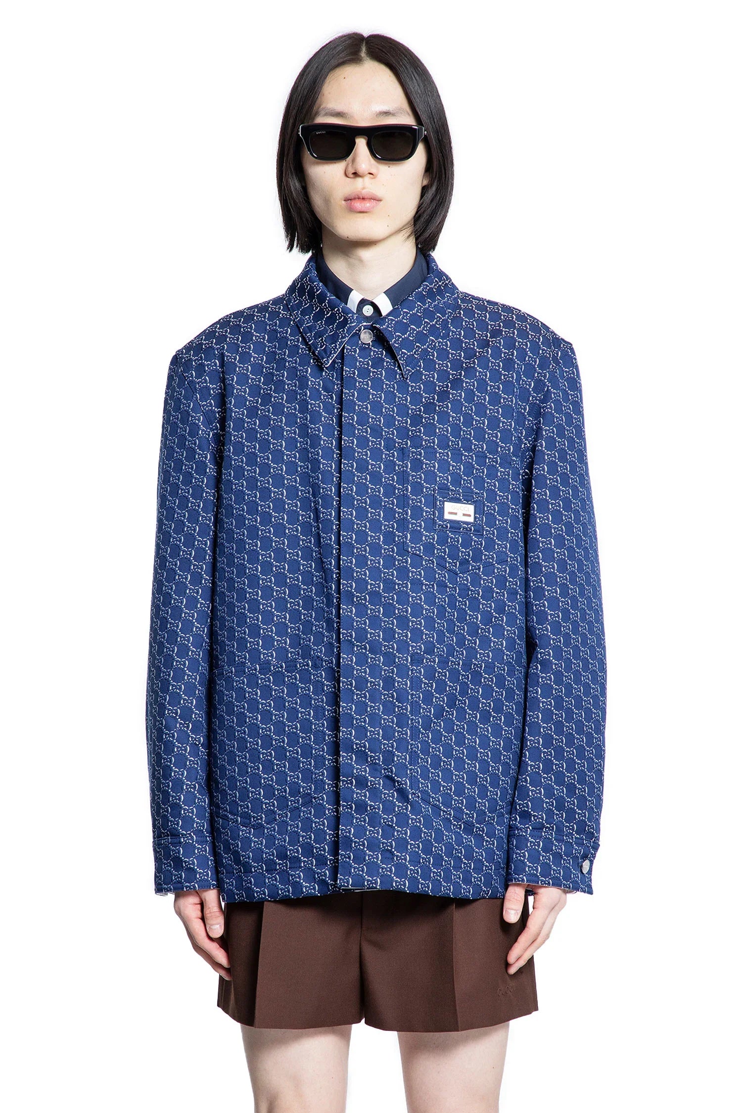 Cotton GG Jacquard Jacket - Antonioli.eu