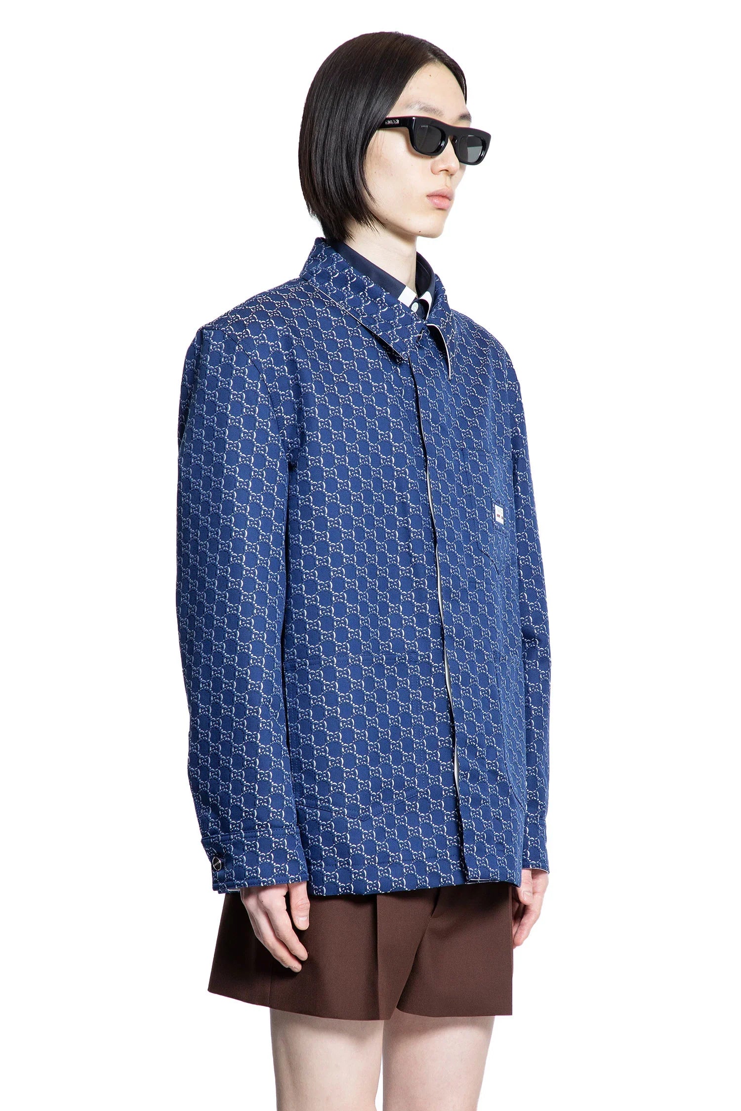 Cotton GG Jacquard Jacket - Antonioli.eu