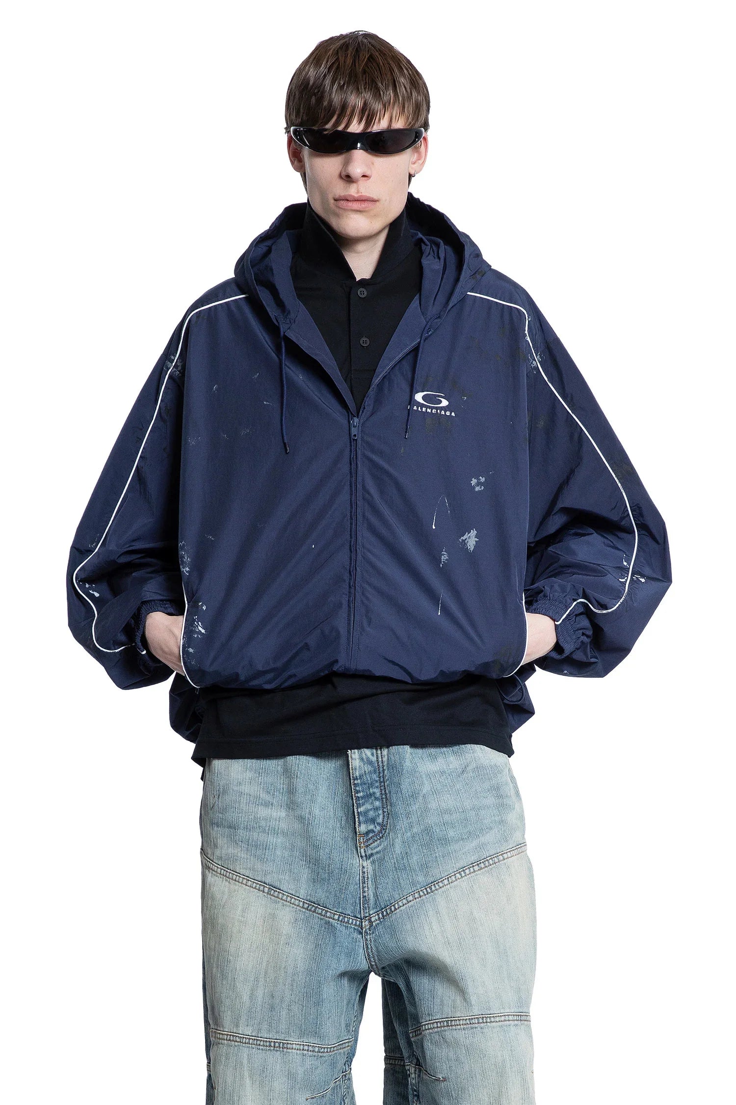 BALENCIAGA MAN BLUE JACKETS - Antonioli.eu