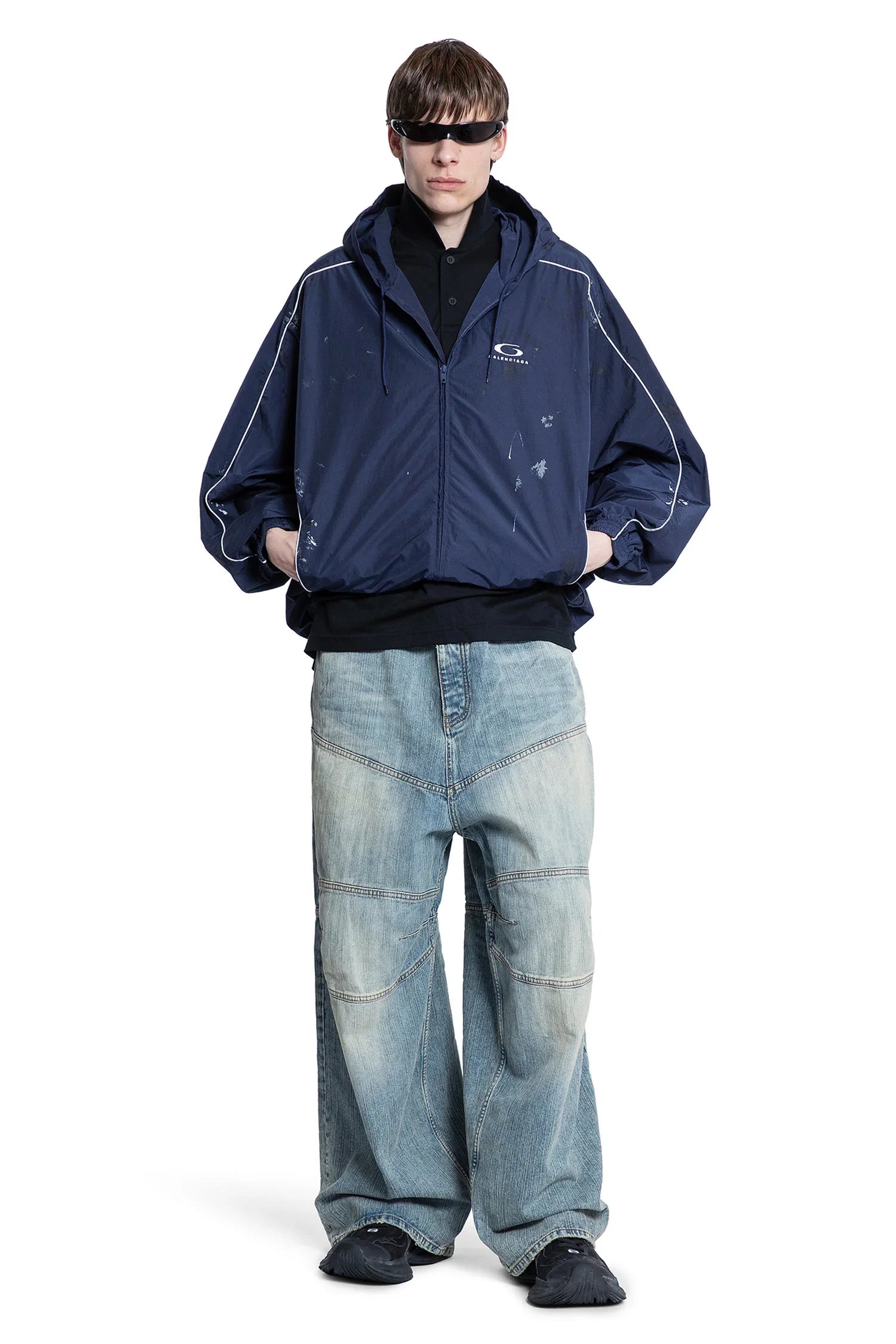 BALENCIAGA MAN BLUE JACKETS - Antonioli.eu