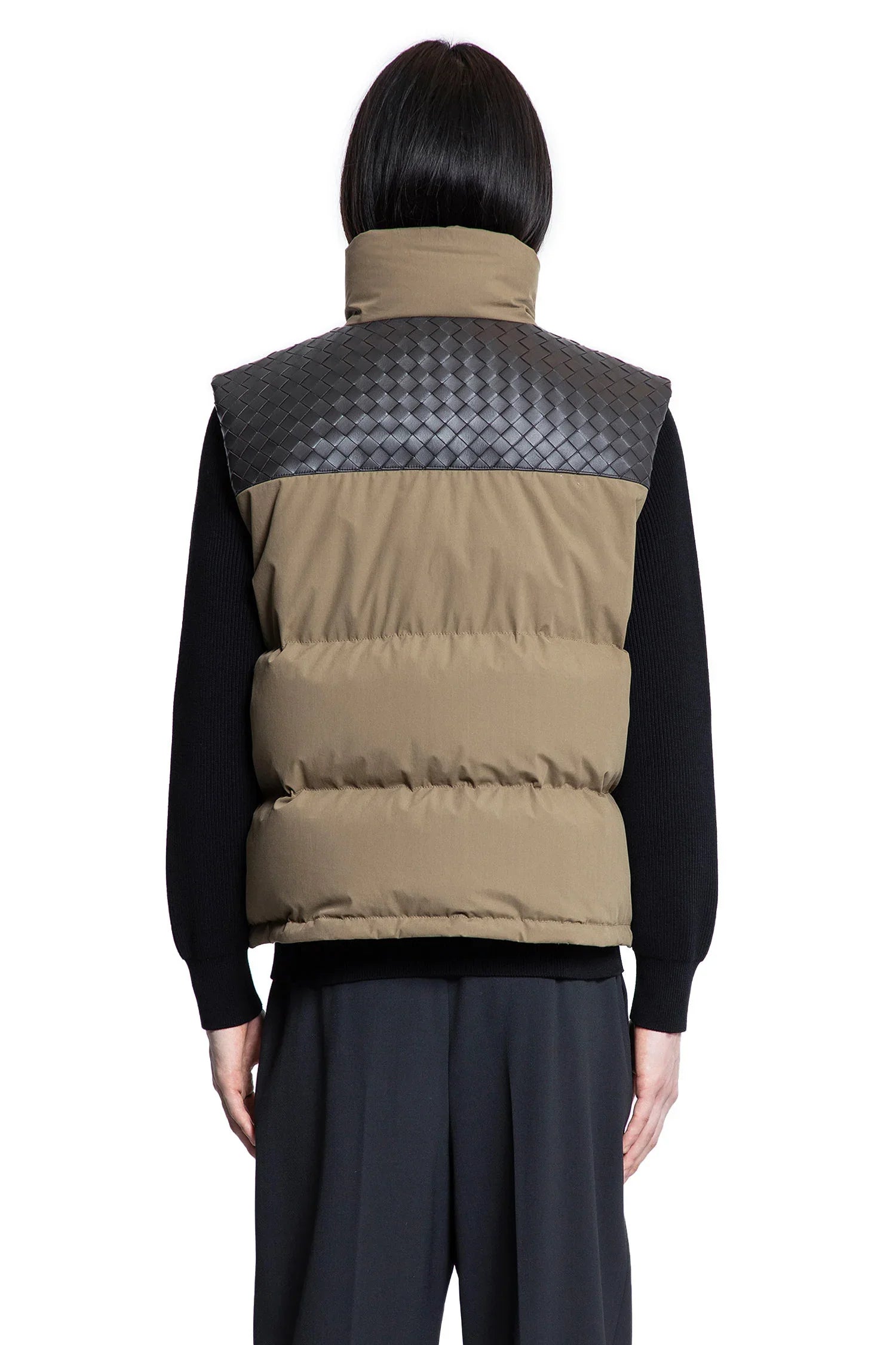Frosted Poplin Puffer Gilet - Antonioli.eu