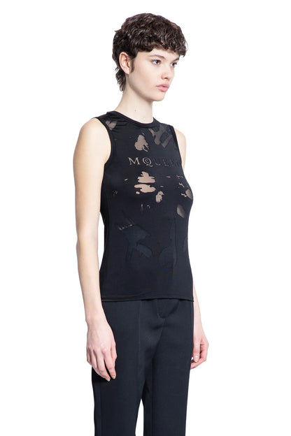 Mcqueen Devoré Sleeveless Top - Antonioli.eu
