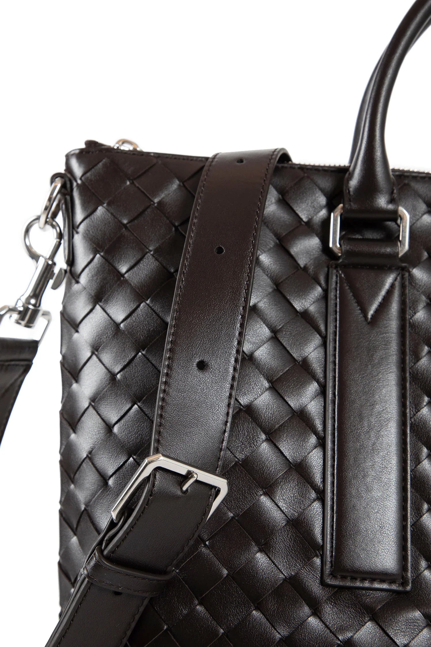 Soft Briefcase in Intrecciato Leather - Antonioli.eu