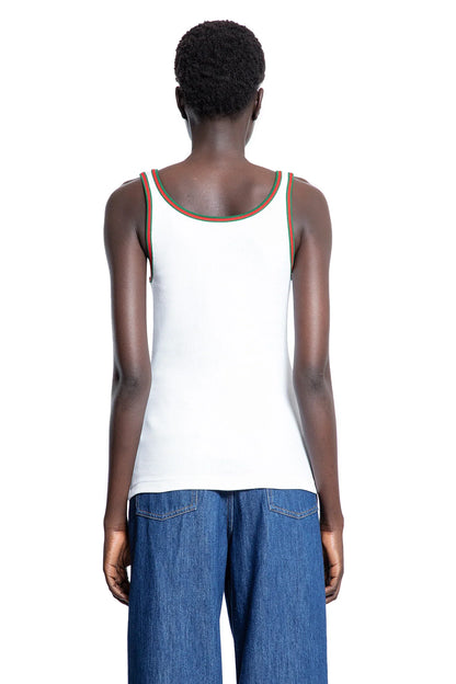 Cotton Rib Web Tank Top - Antonioli.eu