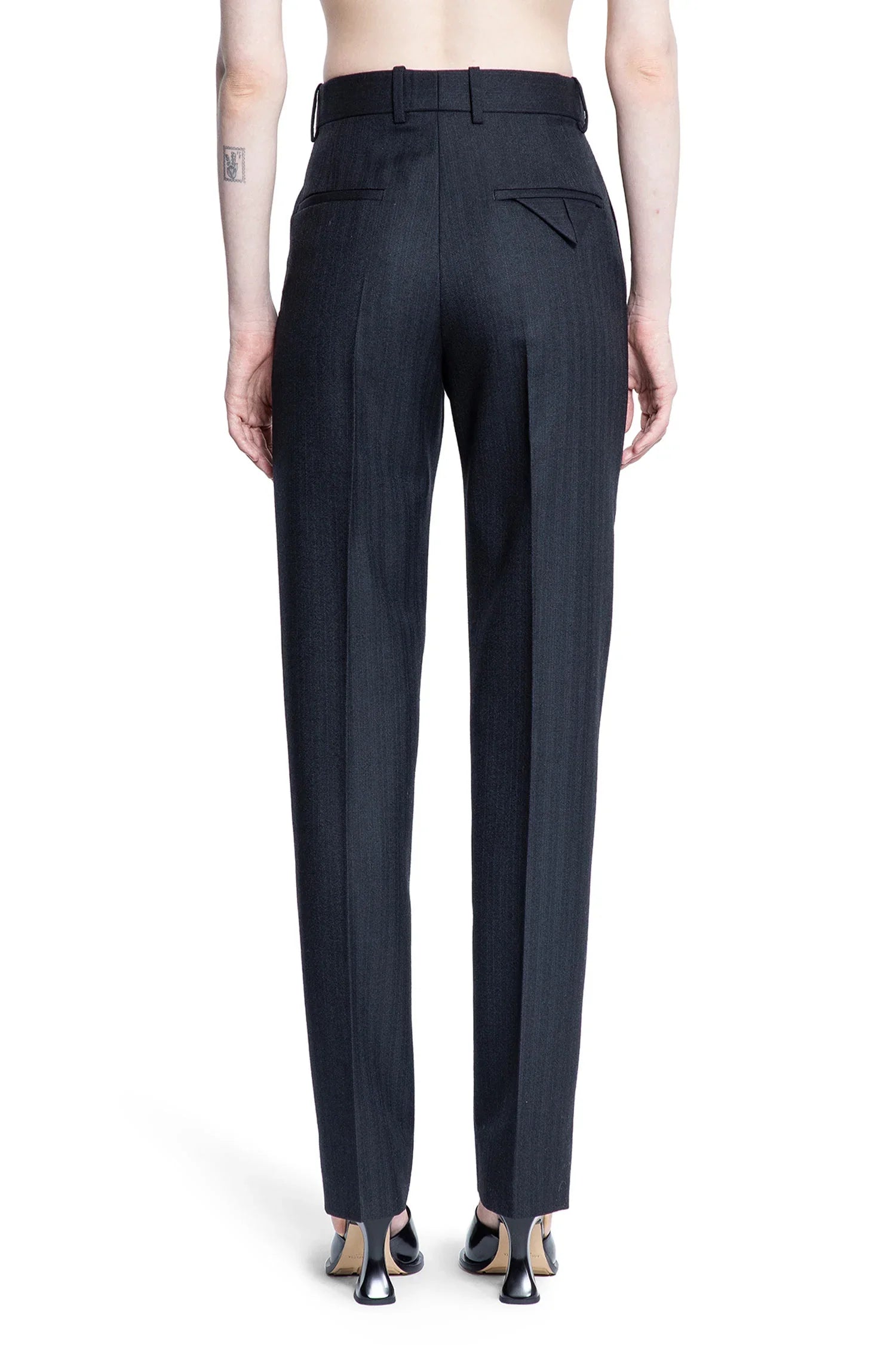Subtle striped wool pants - Antonioli.eu