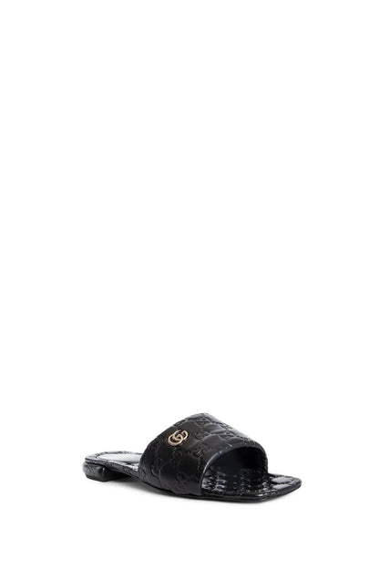 GUCCI WOMAN BLACK SANDALS & SLIDES - Antonioli.eu