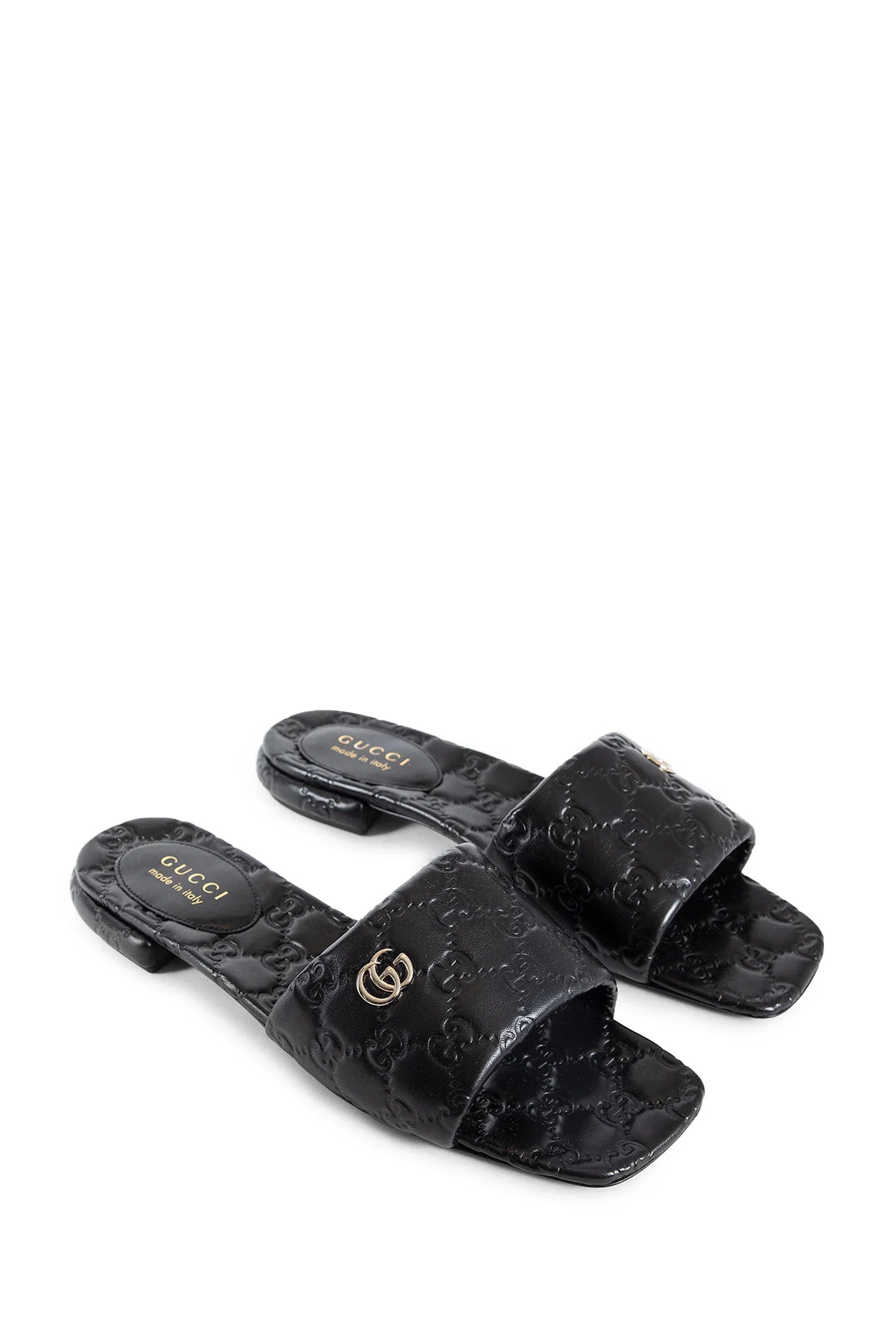 GUCCI WOMAN BLACK SANDALS & SLIDES - Antonioli.eu