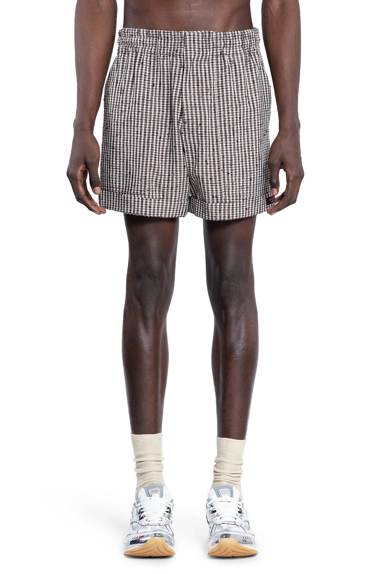BOTTEGA VENETA MAN BLACK&WHITE SHORTS - Antonioli.eu