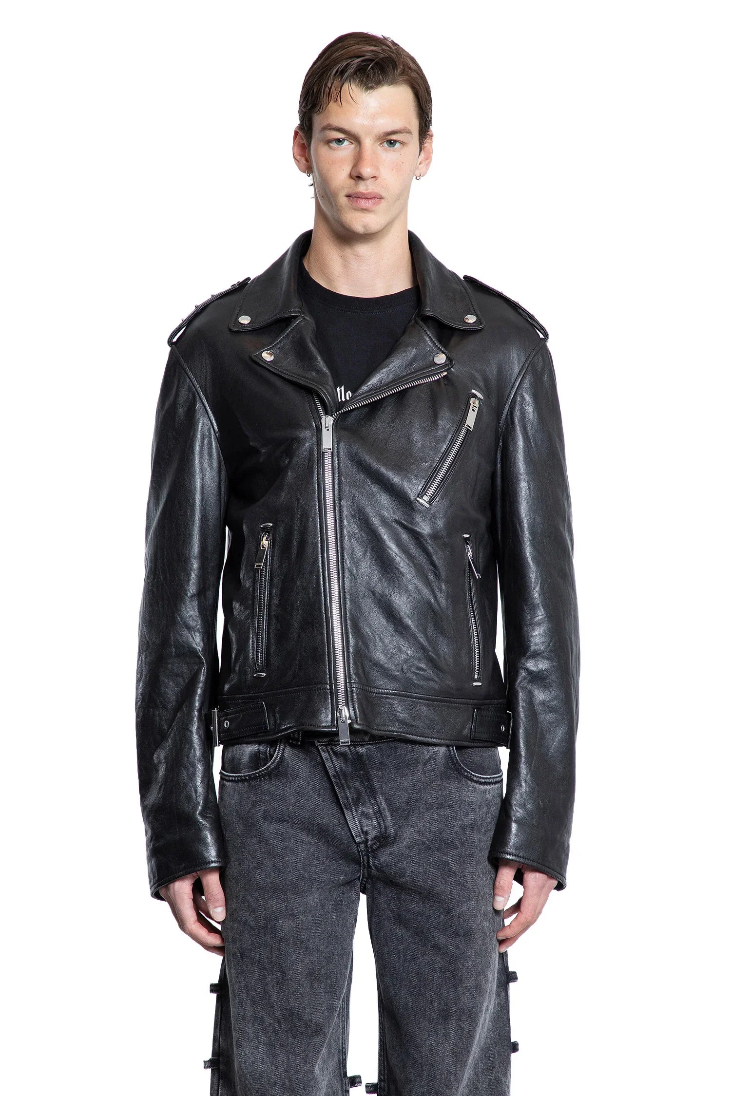 Piercing Leather Jacket - Antonioli.eu