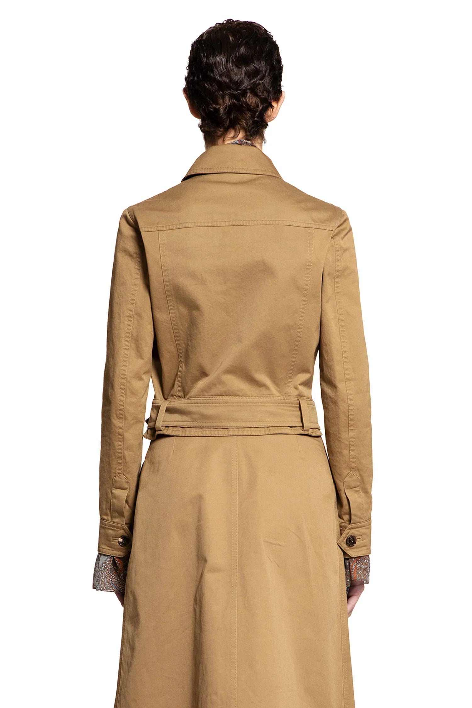 Cropped Jacket in Cotton Serge - Antonioli.eu