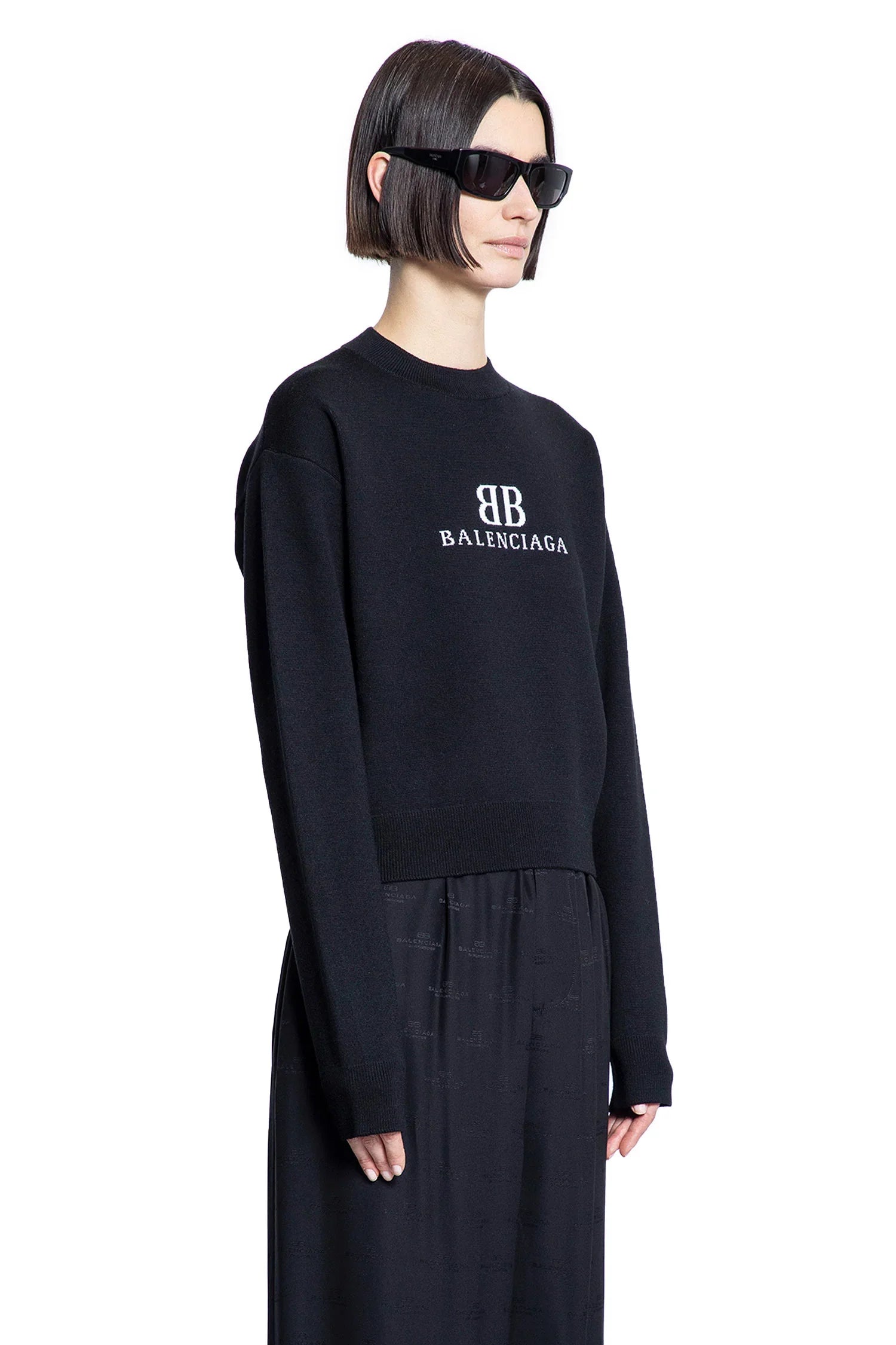 BB Logo Cropped Sweater - Antonioli.eu