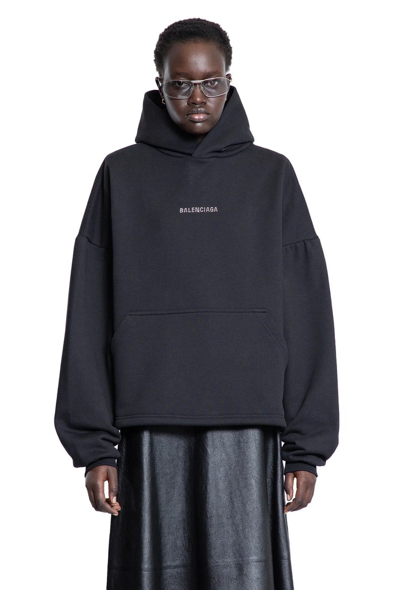 Balenciaga Back Strass Cropped Hoodie - Antonioli.eu