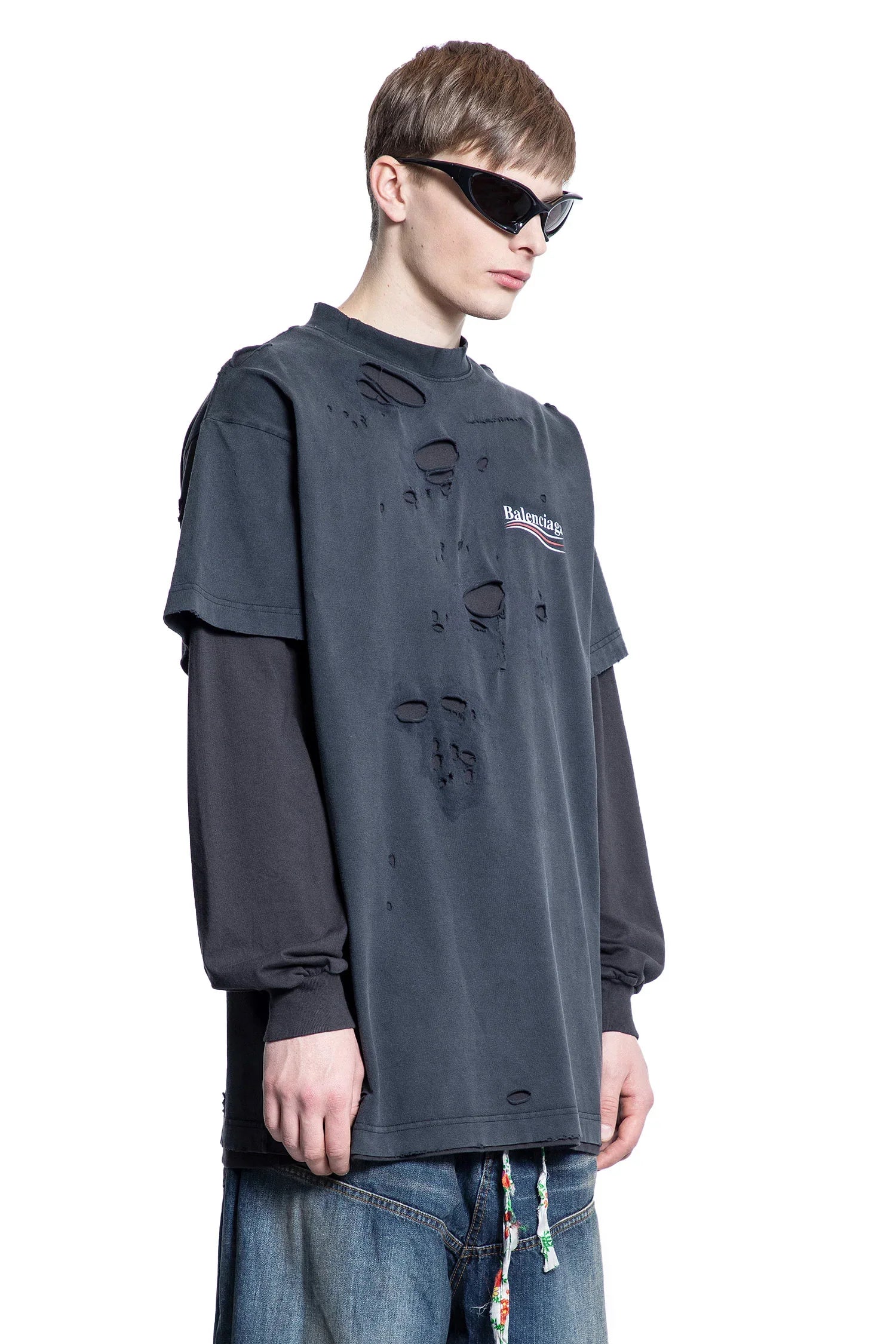 BALENCIAGA MAN BLACK T-SHIRTS & TANK TOPS - Antonioli.eu