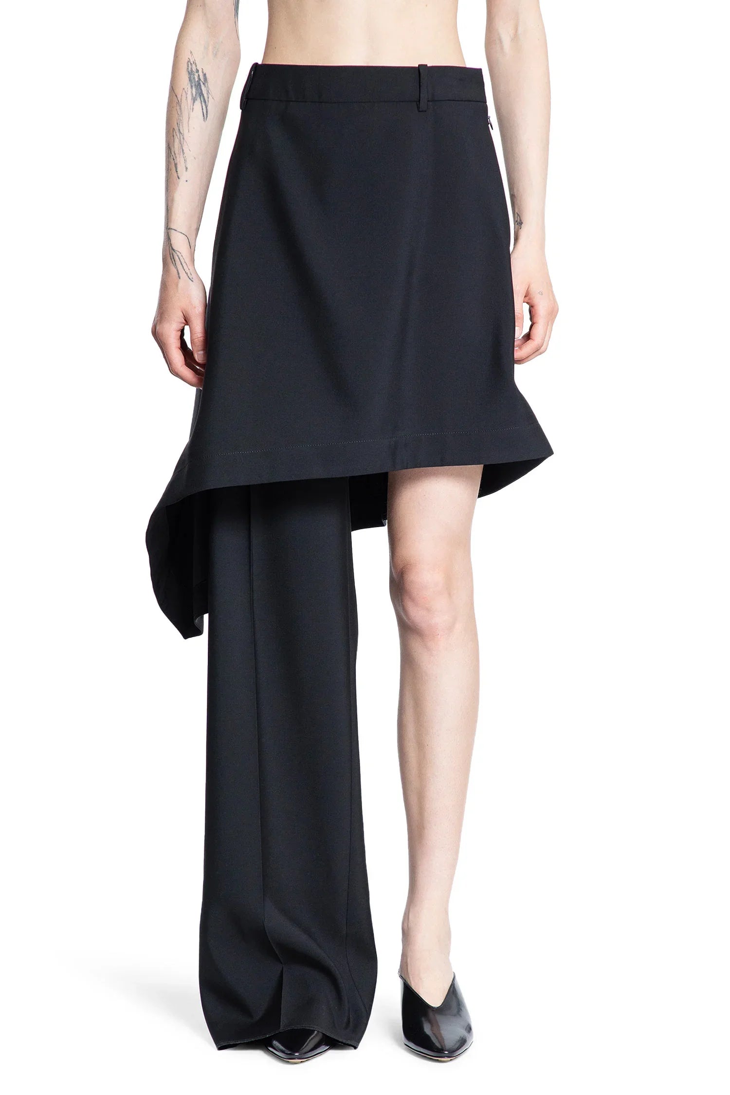 Light Wool Skirt Trousers - Antonioli.eu