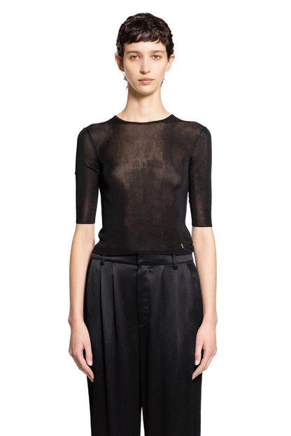 Short Sleeve Top In Viscose Sheer - Antonioli.eu