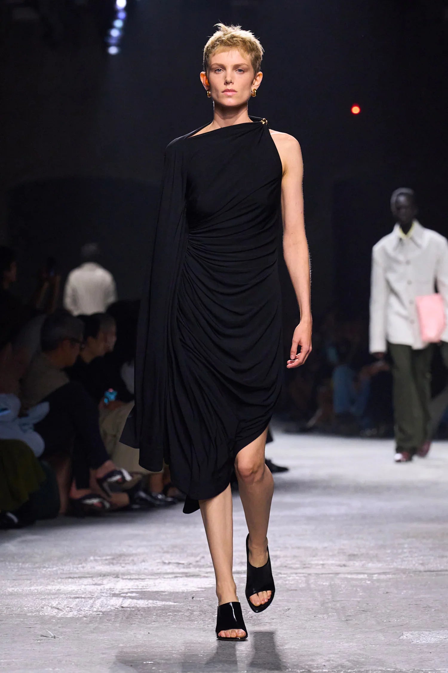 Viscose Jersey Draped Dress - Antonioli.eu