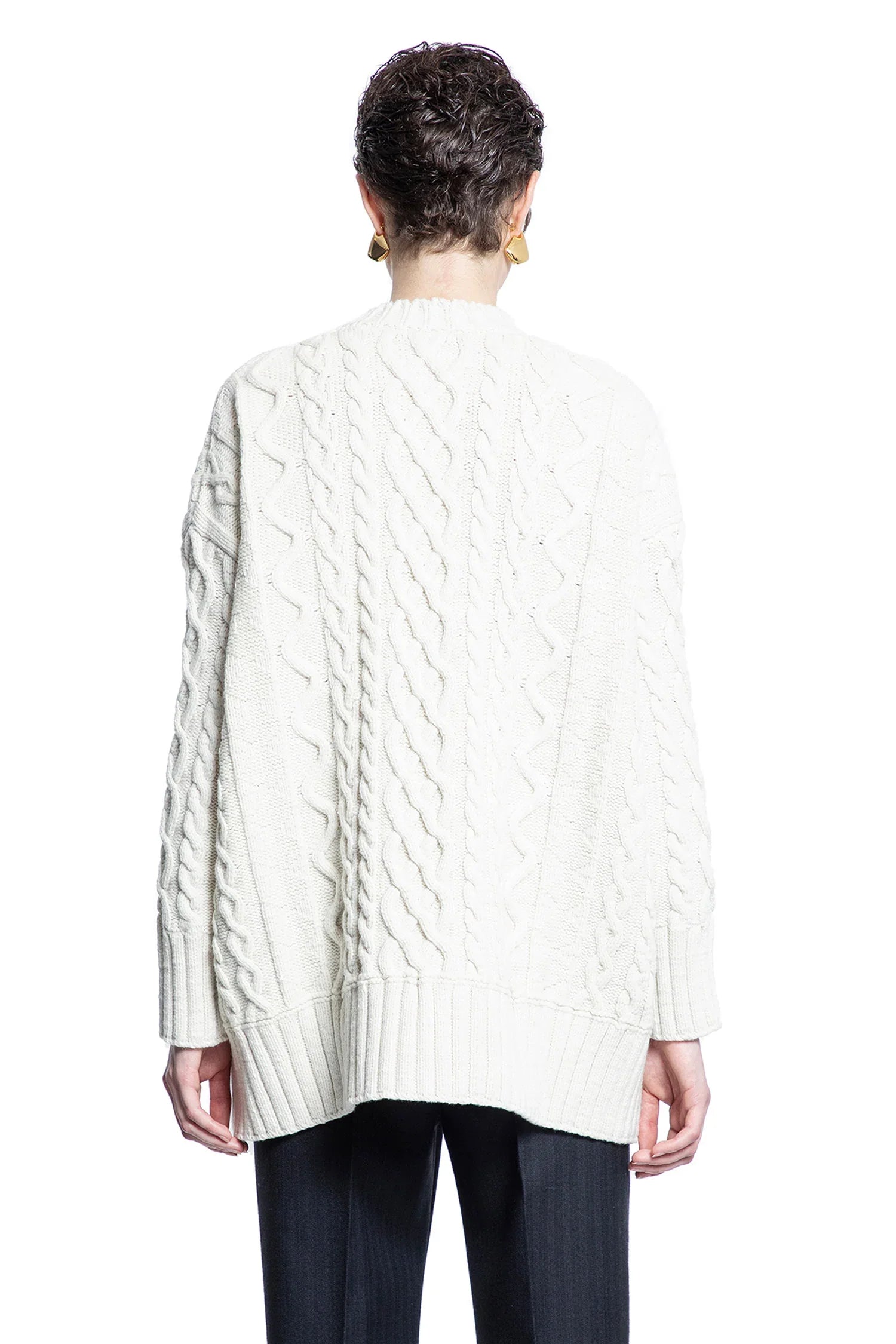 Aran Cable Wool Jumper - Antonioli.eu