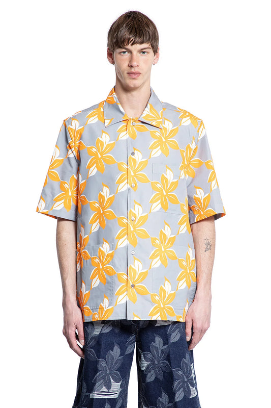 Printed Cotton Poplin Shirt - Antonioli.eu