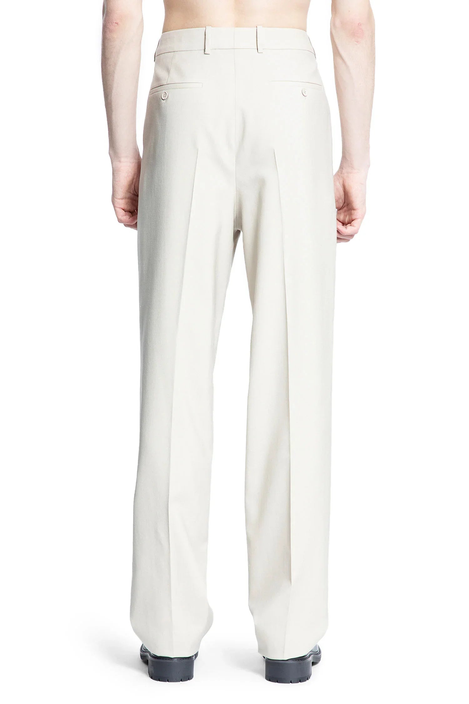 Pleated Wool Carrot Pants - Antonioli.eu