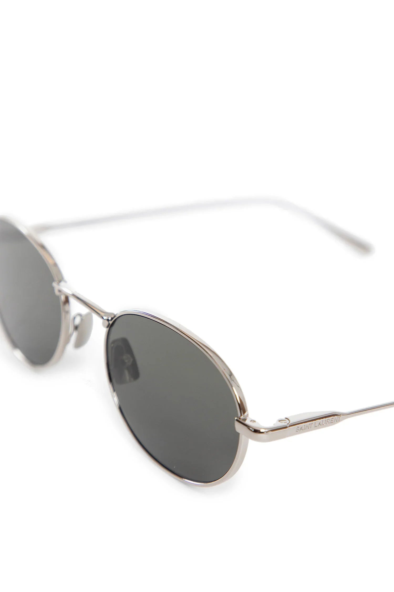 SAINT LAURENT MAN SILVER EYEWEAR - Antonioli.eu