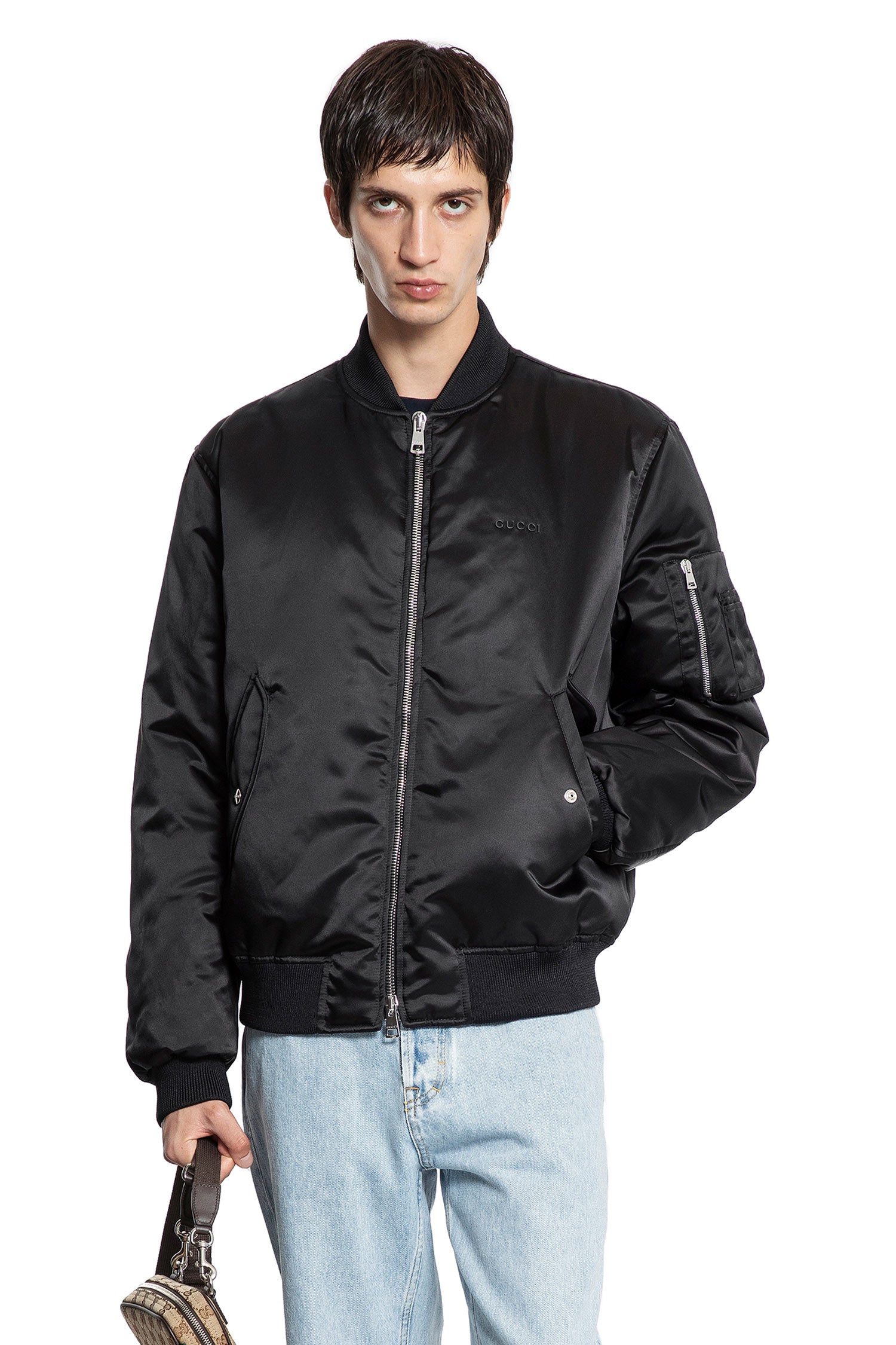 Heavy Nylon Canvas Bomber - Antonioli.eu